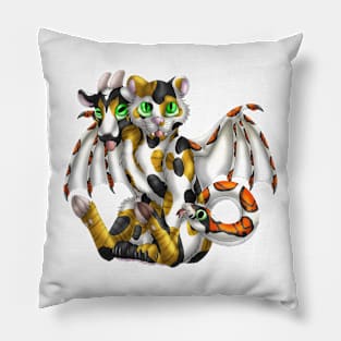 Chimera Cubs: Calico Tabby Pillow