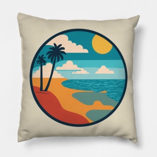 Sun, beach and sea Pillow