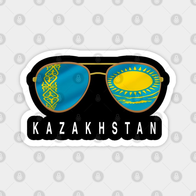 Kazakhstan Sunglasses, Kazakhstan Flag, Kazakhstan gift ,  Kazakhstani , Magnet by JayD World