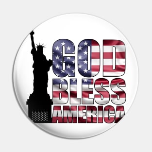 GOD BLESS AMERICA Pin