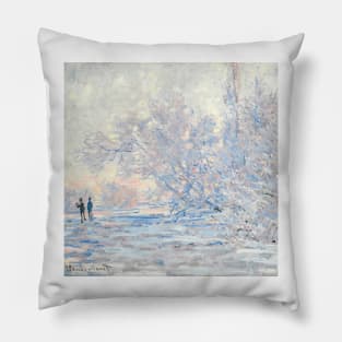 FROST IN GIVERNY - Claude Monet Pillow