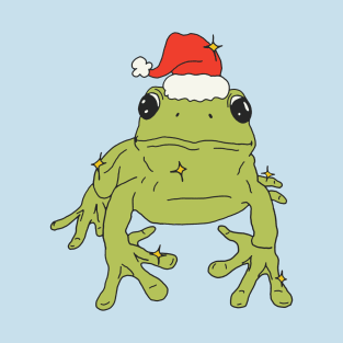 Christmas Frog in Christmas Hat ♥ T-Shirt