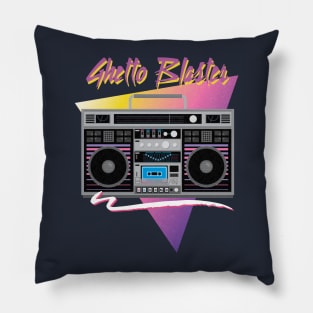 1980s ghetto blaster Pillow