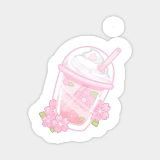 Cherry Blossom Float Drink Magnet