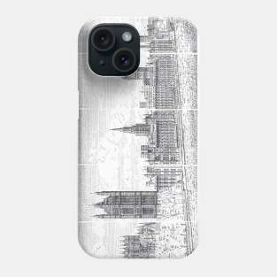 Typewriter Art: The Palace of Westminster Phone Case