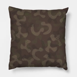 Green Camouflage Pattern Pillow