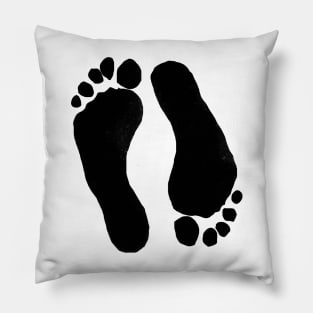 Barefoot Barefeet to save the planet Pillow
