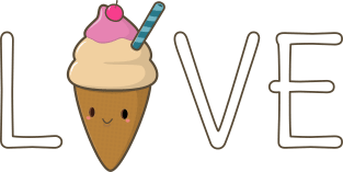 Cute Ice Cream Cone Love T-Shirt Magnet