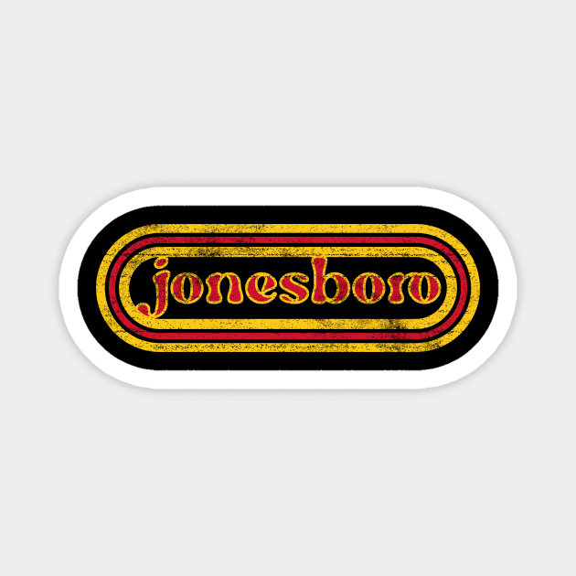 Vintage Jonesboro Magnet by rt-shirts