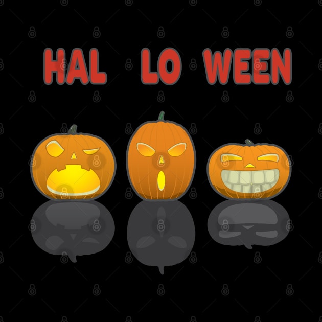 Halloween Pumpkins HAL LO WEEN by RCLWOW