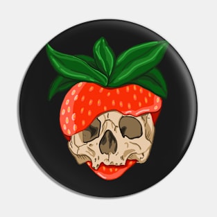 Strawberry Skull Pin