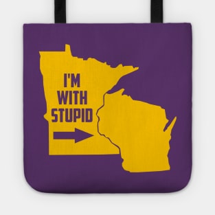 Minnesota I'm With Stupid Tote