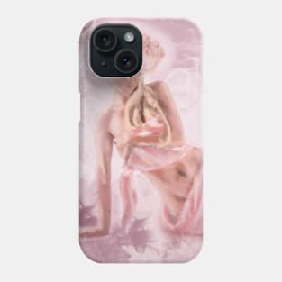 Woman digital oil painting Phone Case