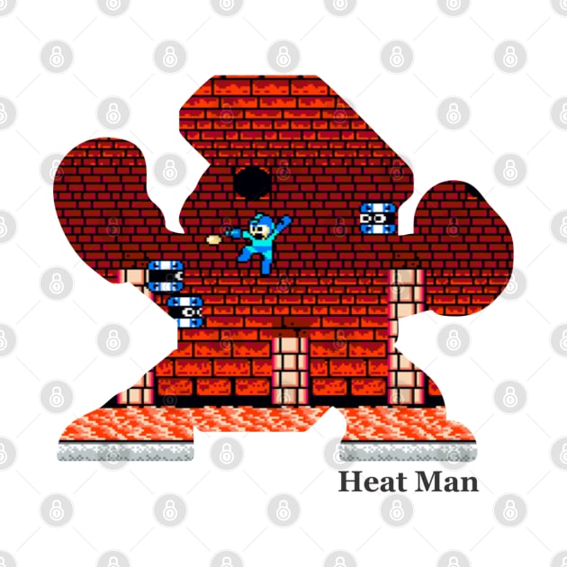 Heat Man Silhouette - Mega Man 2 by Desperado902