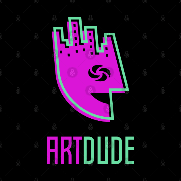 YourArtDude Logo In Pink And Green by yourartdude