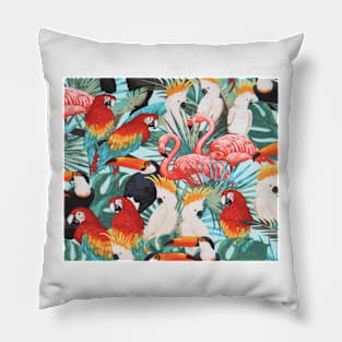 Exotic birds Pillow