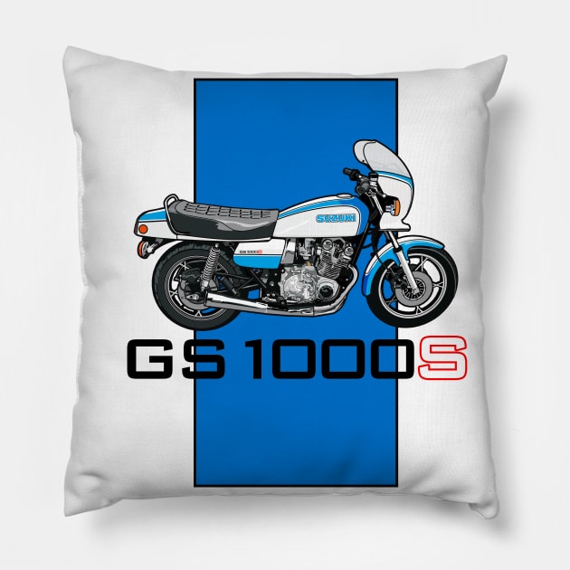 Suzuki GS 1000S Pillow by Limey_57