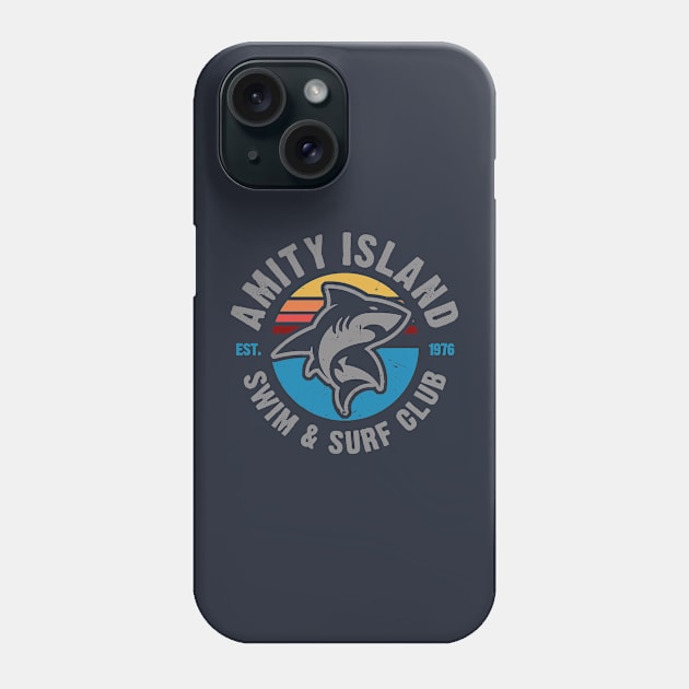 Amity Island Swim and Surf Club Phone Case by PopCultureShirts