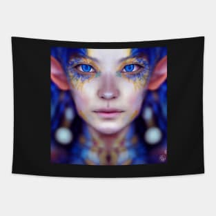 Nambra Sarlen - Portrait of Beautiful Elf Woman Tapestry