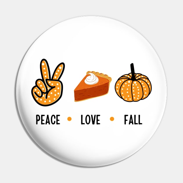 Peace Love Fall Pin by tempura