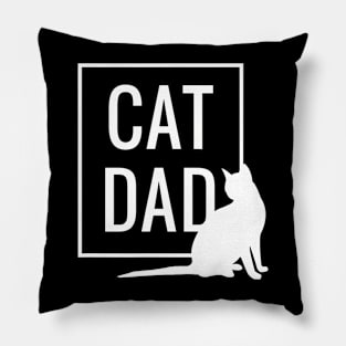 Cat Dad Funny Cat Owner Father Daddy Graphic Pillow