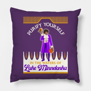 Purify Yourself In The Waters Of Lake Minnetonka (Dark) Pillow