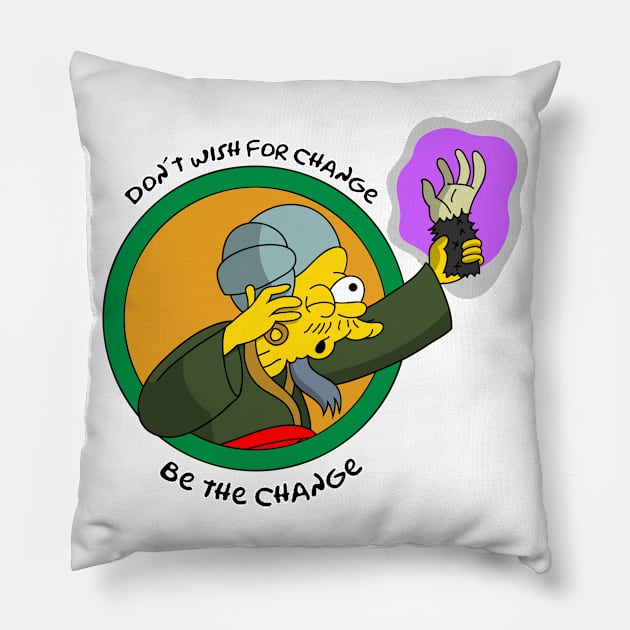 Be the change Pillow by Teesbyhugo