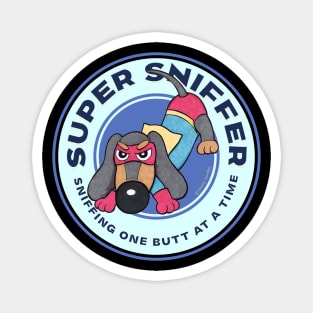 Cute Funny Super Sniffer Doxie Dachshund Magnet