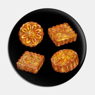 Four Moon Cakes (Bánh Trung Thu) Pin