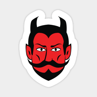 Red Devil Face Magnet