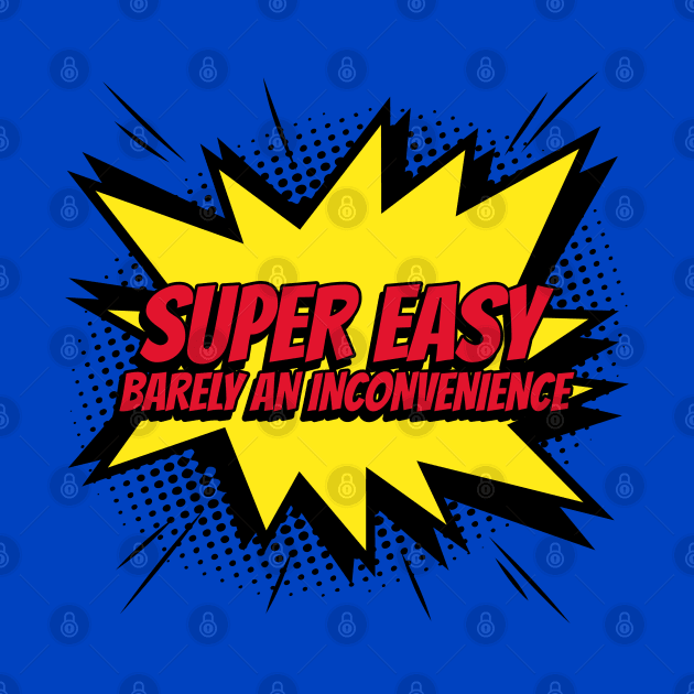 Super easy barely an inconvenience pitch meeting comic kapow style artwork by Created by JR