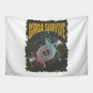 Circa Survive Vintage Vynil Tapestry