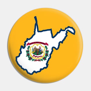 West Virginia Flag Pin