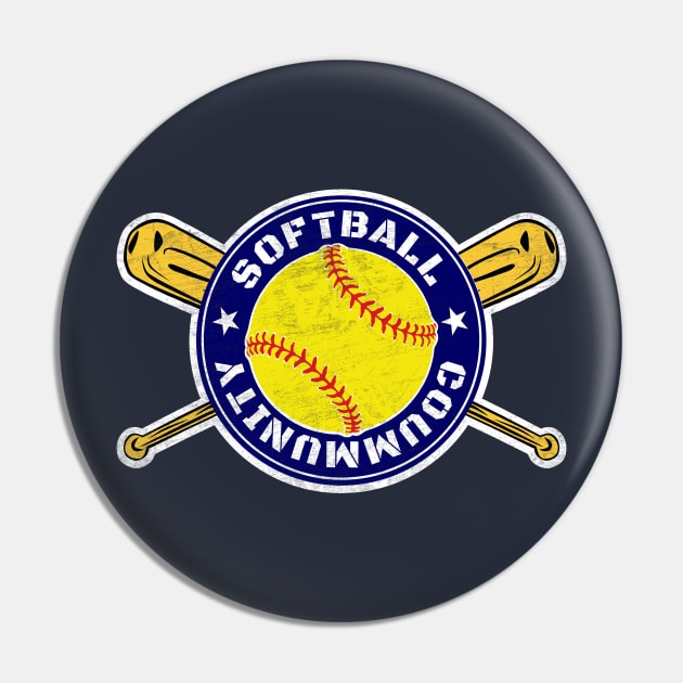 softball Pin by Farmer's Life