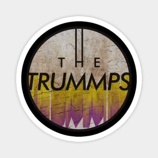 THE TRUMMPS - VINTAGE YELLOW CIRCLE Magnet