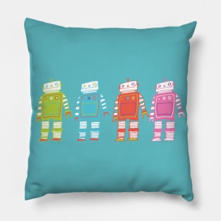 Cute Robots Pillow