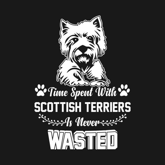 Time Spent With Scottish Terriers Is Never Wasted by paola.illustrations