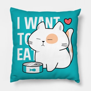 Hungry Kitty Snack Pillow