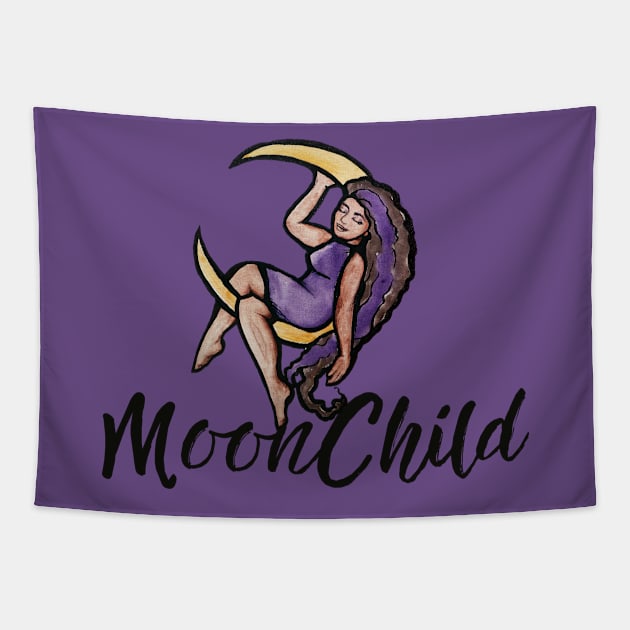 MoonChild Tapestry by bubbsnugg