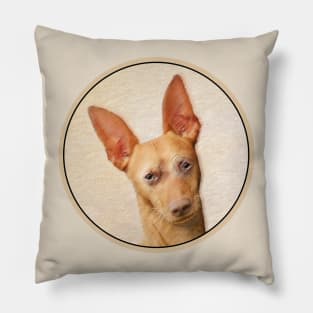 Cirneco dell’Etna Painting - Cute Original Dog Art Pillow