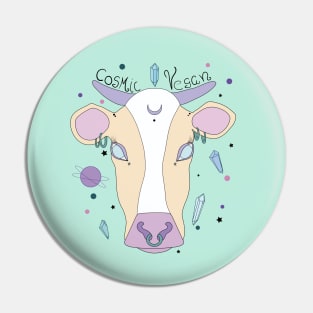 Cosmic Cow Pin
