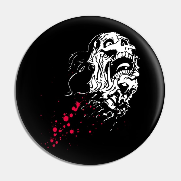 Severed Head Pin by MorelandPrint