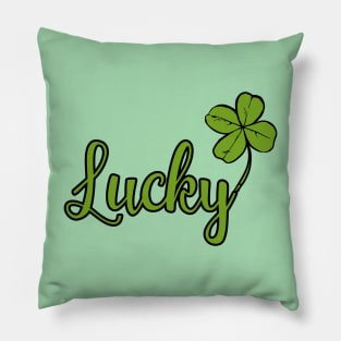 Luck of the Irish Clover Pillow