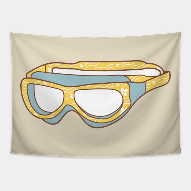 Swimming Goggles Tapestry by Wlaurence