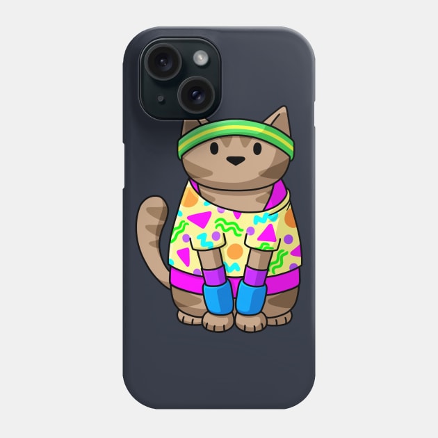 Fitness Cat Phone Case by Doodlecats 