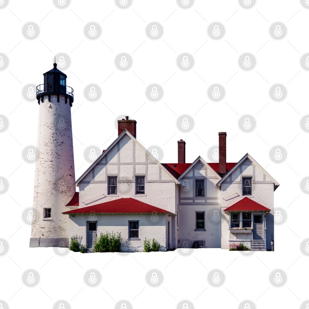 Point Iroquois Lighthouse by Enzwell