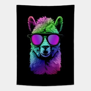 Alpaca Vibrant Colors Tapestry