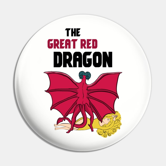 The great red dragon Pin by cypryanus