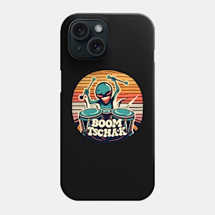 alien drummer boom tschak Phone Case