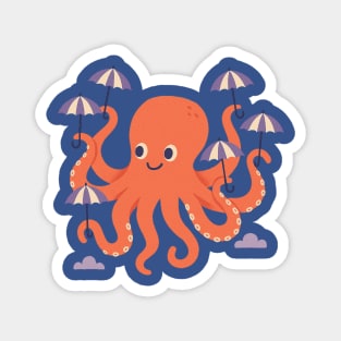 Octopus in the Clouds Magnet